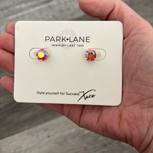 Impression earrings Iridescent Coral